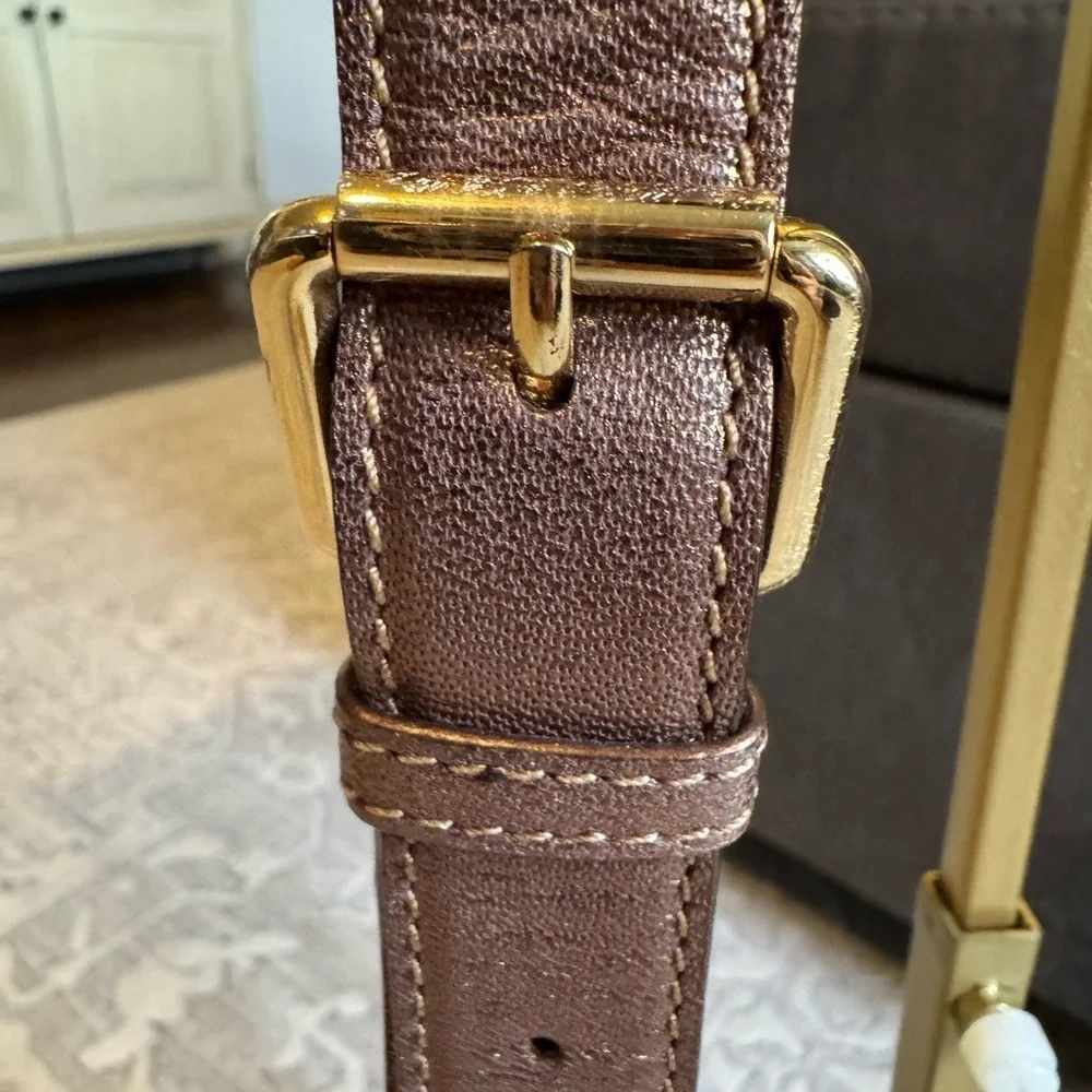 Michael Kors Bronze crossbody with gold hardware